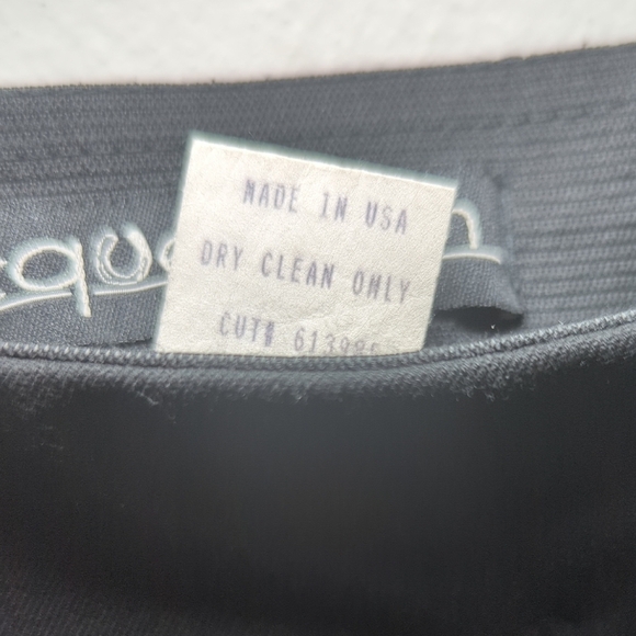 Vintage Equestrian Brand Black Dress Pants with Zipper Accents Women's Size S - Picture 3 of 4